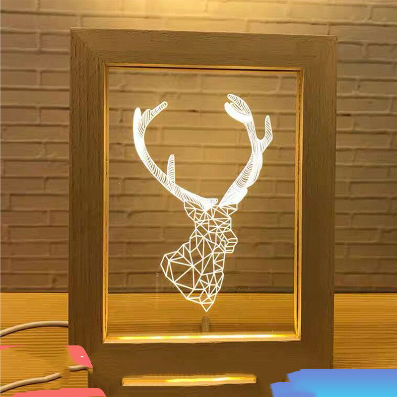 Acrylic Lamp, Photo Frame Night Light