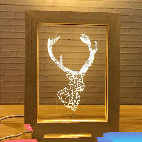 Acrylic Lamp, Photo Frame Night Light