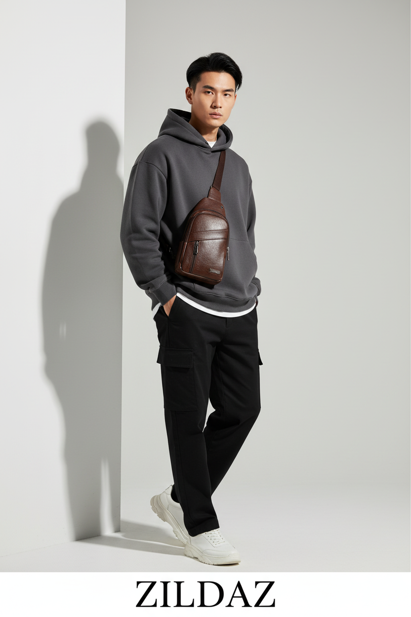 Campagne ZILDAZ - Sac bandoulière nouveau mannequin studio