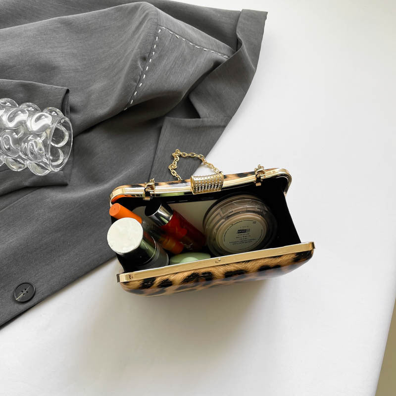 Sac à Main Carré Léopard