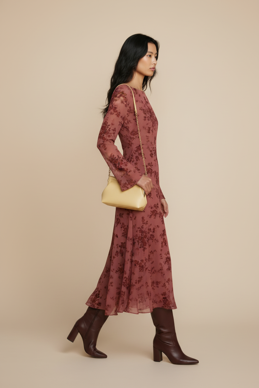 Mannequin portant le sac en bandoulière