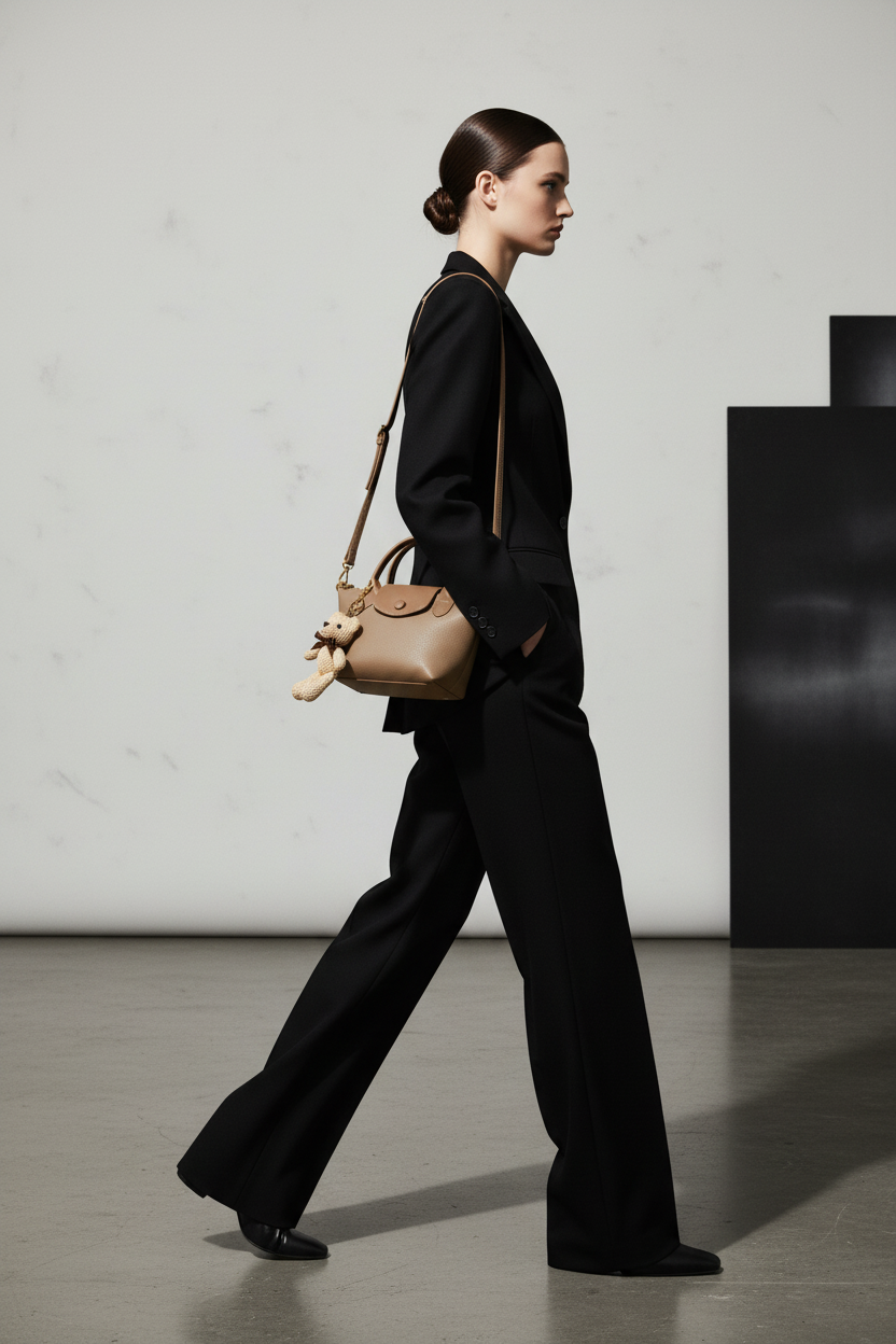 Sac porté épaule en mouvement