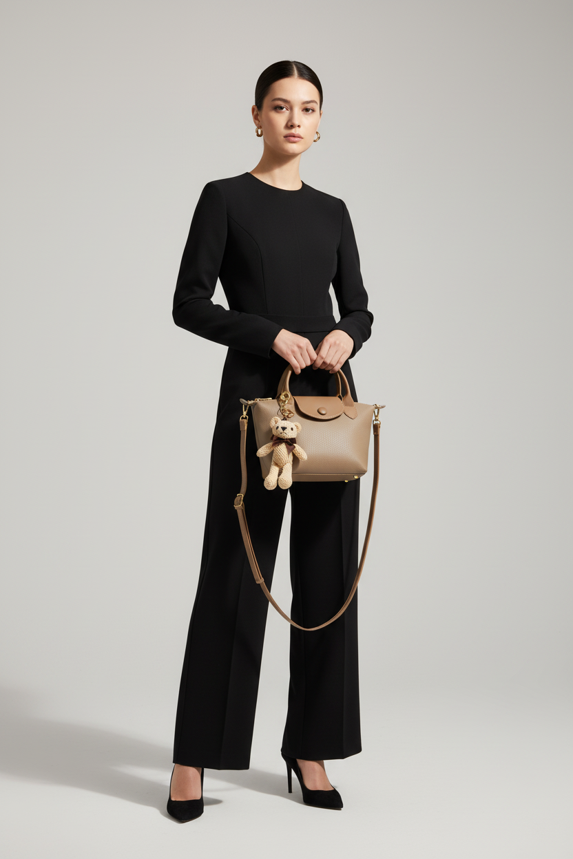 Sac vue frontale avec mannequin